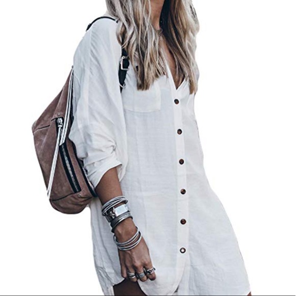 TOMICKA Boyfriend Shirt Dress - Picture 2 of 8